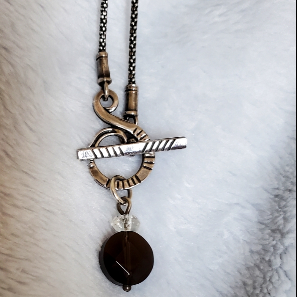 Sterling Silver and Smoky Quartz Necklace